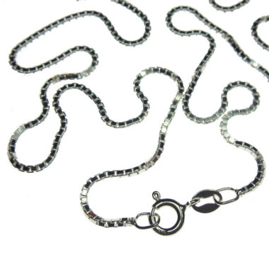 Sterling zilver venetiaans collier 1.2 mm schakel