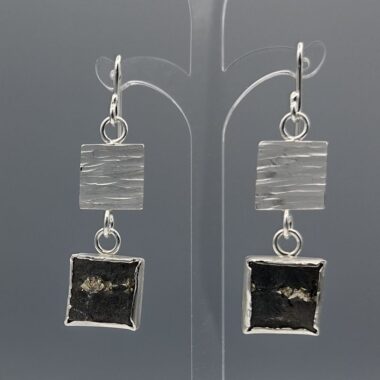Chunky, funky zilveren oorhangers