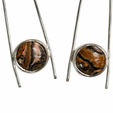 Alternative view of Oorhangers met luipaardjaspis