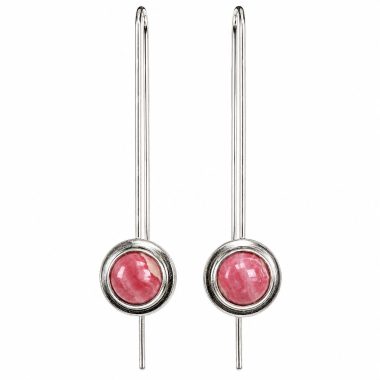 Oorhangers met rhodochrosiet
